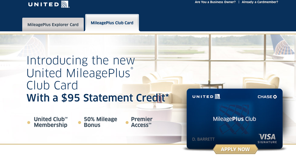 Chase United MileagePlus Club Card Details Released