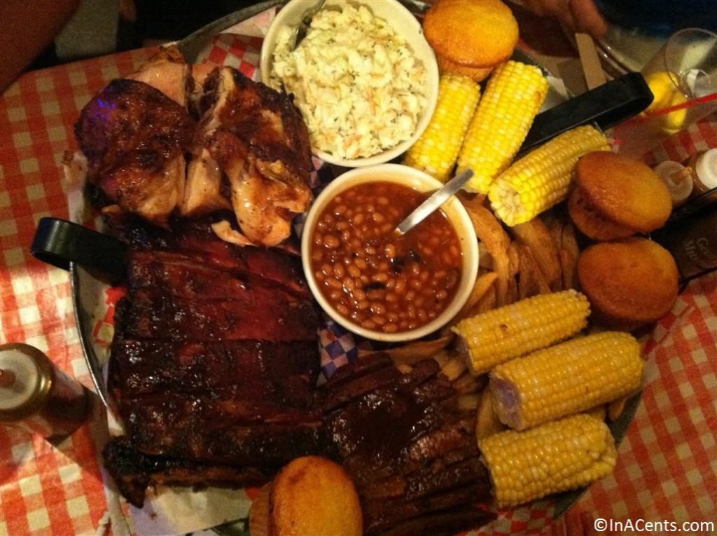 120908 Famous Dave's BBQ Feast Platter