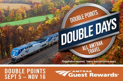 Amtrak Double Points 2012