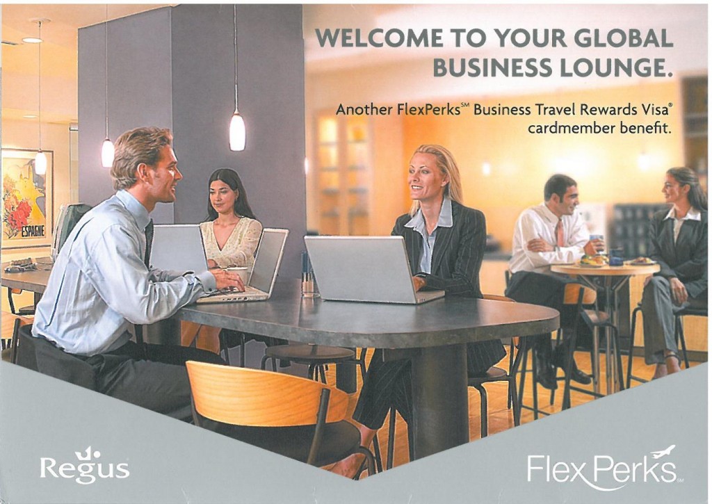 US Bank FlexPerks Business Regus Lounge Mailer - Cover