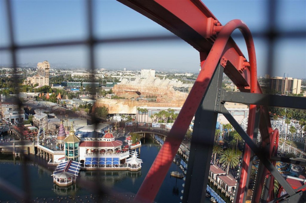 120611 Disney's California Adventure (8) Carsland from Ferris Wheel