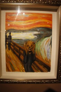 120624 Teddy Bear World Hawaii- The Scream Painting