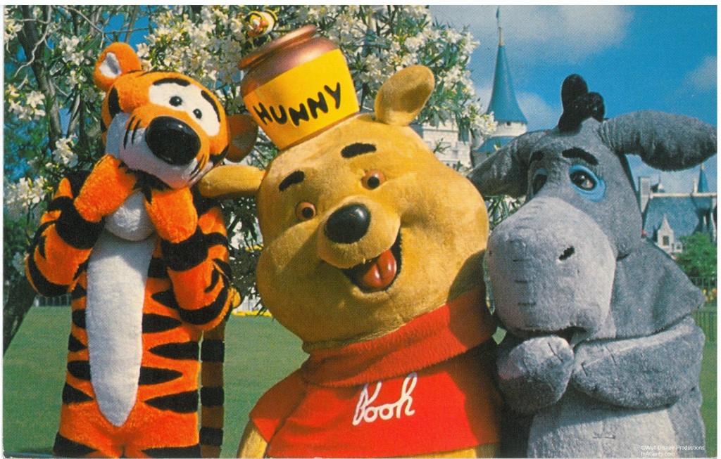 August 1979 Pooh and Friends Postcard