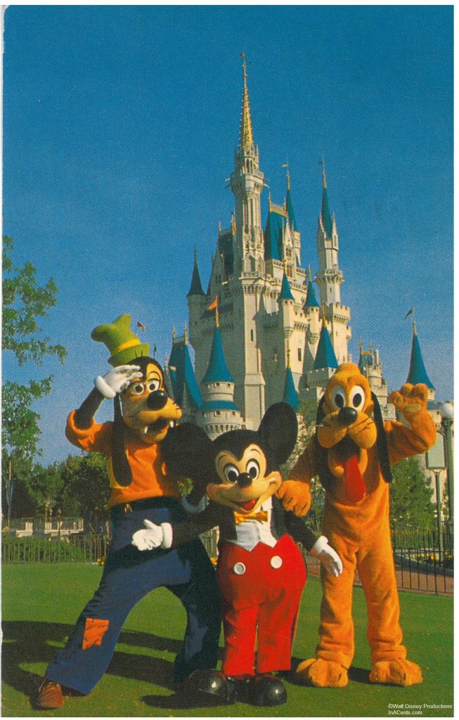 July 1983 Mickey & Friends Postcard