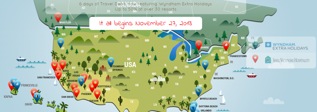 Wyndham Extra Holidays Black Friday Map