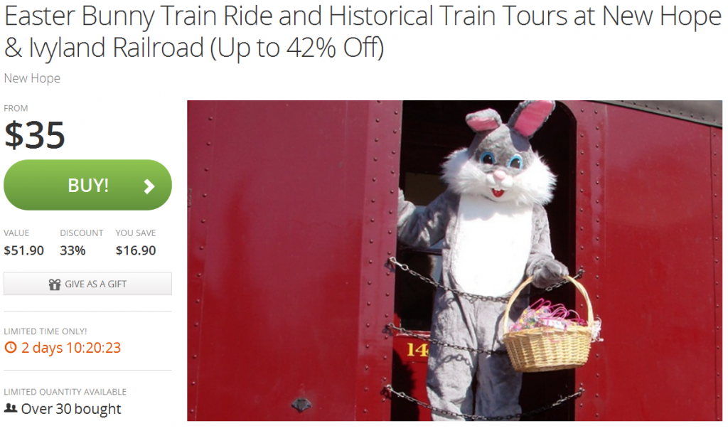 New Hope Easter Bunny Express Groupon