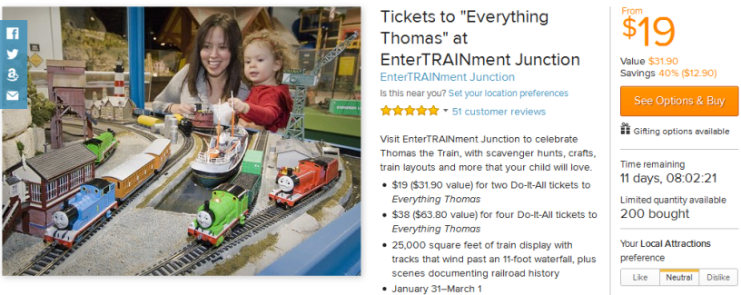 Tickets to Everything Thomas at EnterTRAINment Junction