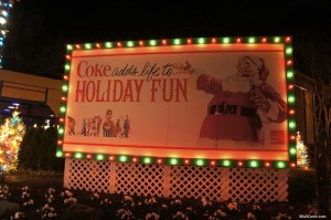 121123 Busch Gardens Williamsburg Christmas Town Coke Sign