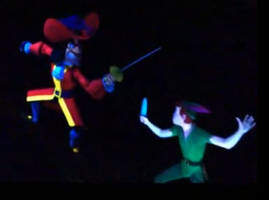 Disneyland Captain Hook Peter Pan Sword Fight