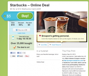 Groupon Starbucks